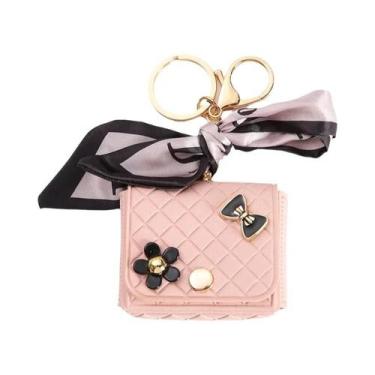 Imagem de Bolsa De Chaves Em Forma De Coruja, Mini Porta Moedas Em Couro PU, Pin