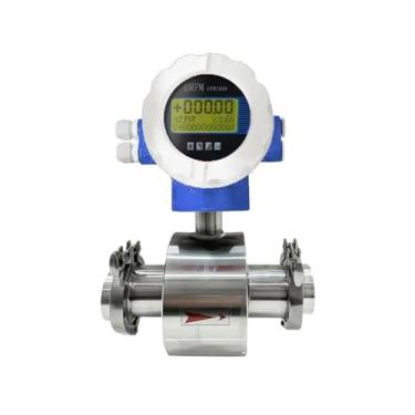 Imagem de Medidor de fluxo eletromagnético Tri Clamp DN25 DN32 DN40 DN50 líquido de água Smart LCD medidor de fluxo eletromagnético (DN15 24VDC)