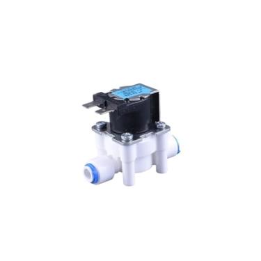 Imagem de DC24V Válvula Solenoide de Conexão Rápida 0,6 cm RO Osmose Reversa Purificador de Água Entrada Válvula Eletromagnética de Água Tipo Normalmente Fechado