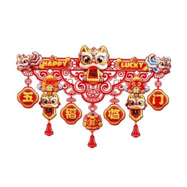 Imagem de CarpNettore Enfeite de Cavalo para Pendurar Na Porta, Decoração Tradicional de Ano Chinês em Veludo, Charme de Primavera, Ideal para Sala de Estar, Quarto Ou, B, Tamanho real