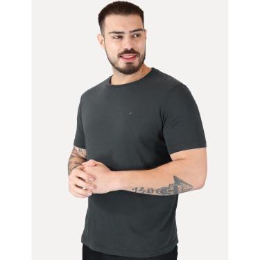 Imagem de Camiseta Ellus Masculina Cotton Easa Classic Chumbo Mescla-Masculino