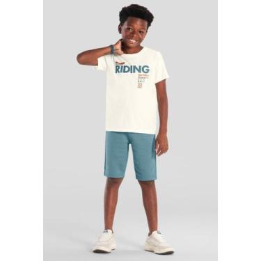 Imagem de Conjunto infantil menino skate em puff Brandili, Natural, 8