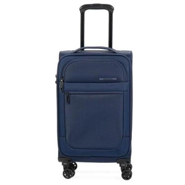 Imagem de Mala de Bordo 10 kg Poliéster 4 Rodas Edimburgo Azul - Bagaggio, Azul,