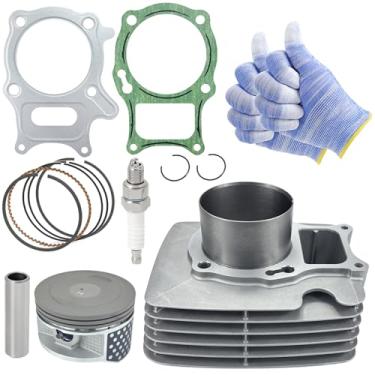 Imagem de Conjunto de juntas de anel de pistão de cilindro grande de 74 mm 267cc - Kit de reconstrução de extremidade superior para Honda Recon 250 TRX250 TRX250X Sportrax 250 TRX250EX TRX250TE TRX250TM (2002