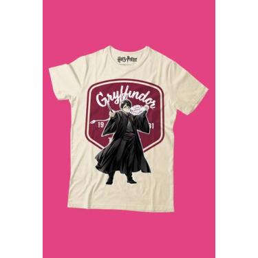 Imagem de Camiseta Harry Potter Gryffindor - Piticas, M, Off white, Unissex