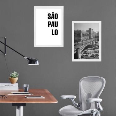 Imagem de Kit 2 Quadros Foto Antiga 45X34Cm - Com Vidro