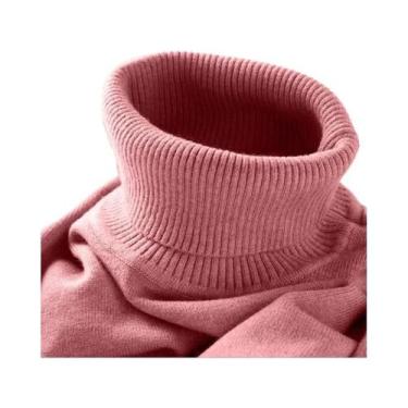 Imagem de Suéter Masculino Slim Fit De Gola Alta, Leve, Com Mangas Longas, Casua