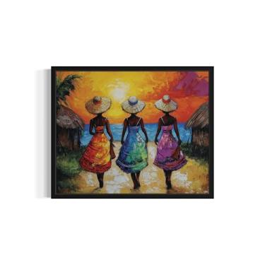 Imagem de Pôster de impressão de arte da República Dominicana, cultura dos países da América do Sul do Caribe arte de parede para quarto banheiro decoração de sala de estar 95 (República Dominicana, 28 x 35,5