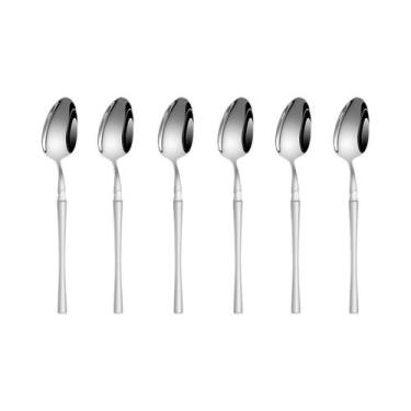 Imagem de Conjunto De Talheres De Aço Inoxidável Prateado 4/6/16/24 Peças, Faca 