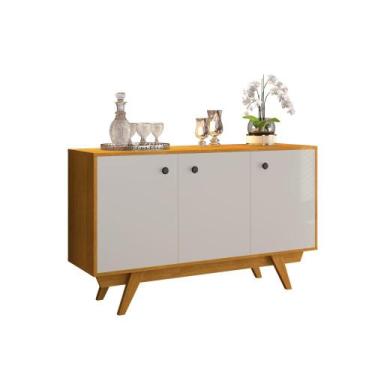 Imagem de Aparador Buffet 3 Portas 1 Prateleira Harmonia 120cm Cinamomo/Off Whit