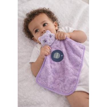 Imagem de Toalha de mao naninha de polister Baby Infantil Roxa - Inova