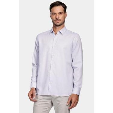 Imagem de Camisa Aramis Manga Longa Regular Maquineta Pontilhada Azul-Masculino