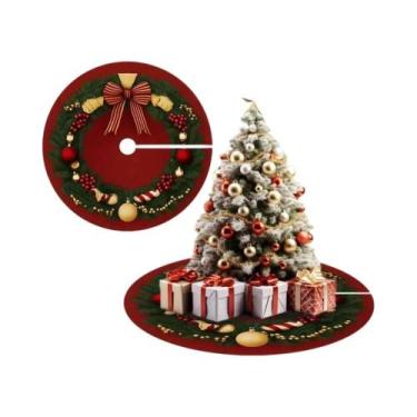Imagem de Capa Protetora Colorida Para Base De Árvore De Natal VIKAMA Com Decora