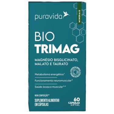Imagem de Bio Trimag Trio Magnesio 120 Capsulas Soft Gel - PuraVida-Unissex