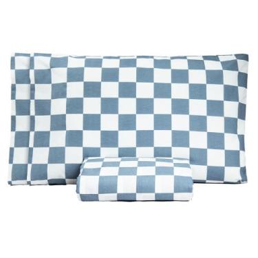 Imagem de Jogo de lençol Classic 3 peças queen Algodão 160 Fios - Isa Enxovais, 