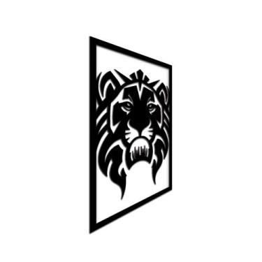 Imagem de Quadro Relevo Quarto Tema Leão 6Mm 32X21cm Reforçado - JABB