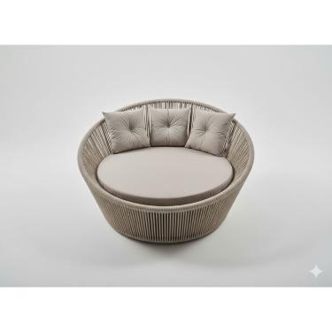 Imagem de Chaise Londres em Corda Náutica e Alumínio – O Máximo em Conforto e Sofisticação