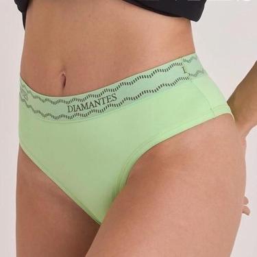 Imagem de Diamantes Lingerie - 4 Calcinhas Cotton Algodão Respirável Conforto e 
