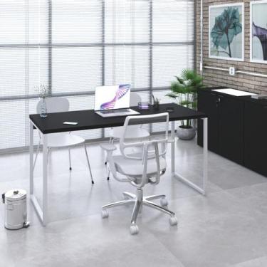 Imagem de Mesa de Escritorio Diretor Kuadra 150cm Est.Branca - Metalig