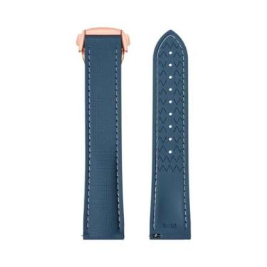 Imagem de Pulseira De Borracha Fluorada De 20mm 21mm 22mm Para Omega Seamaster S