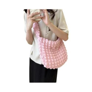 Imagem de Bolsa De Ombro Feminina Grande Capacidade Com Estampa Xadrez E Design 