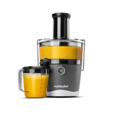 Imagem de NutriBullet Máquina de espremedor centrífugo Juicer para preparação de frutas, vegetais e alimentos, 765 g/1,5 litros, 800 Watts, cinza NBJ50100