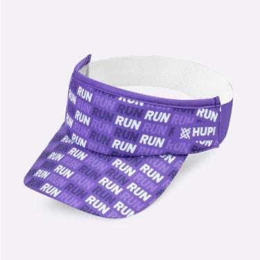 Imagem de Viseira HUPI Run Loop Roxo e Branco, Roxo, Branco, UNICO