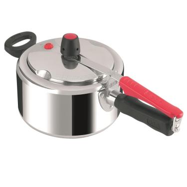 Imagem de Panela de Pressão 3 L Clock Fechamento Interno em Alumínio Polido