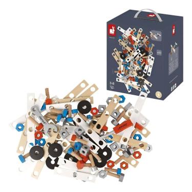 Imagem de Brinquedo De Montar Pequeno Engenheiro 50 Peças Brico Kids Kit Infantil em Madeira