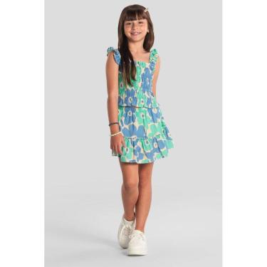 Imagem de Saia shorts infantil menina em viscose floral Brandili