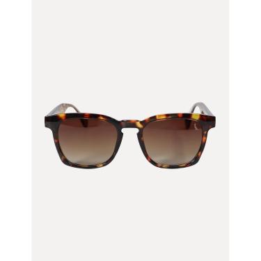 Imagem de Óculos Reserva de Sol Masculino Pointed Plate Square Tortoise-Masculino