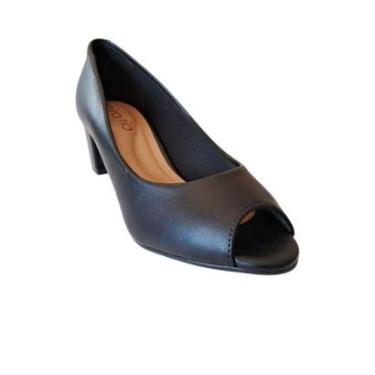Imagem de SAPATO FECHADO PEEPTOE SALTO BLOCO BEIRA RIO - 4777400-Feminino