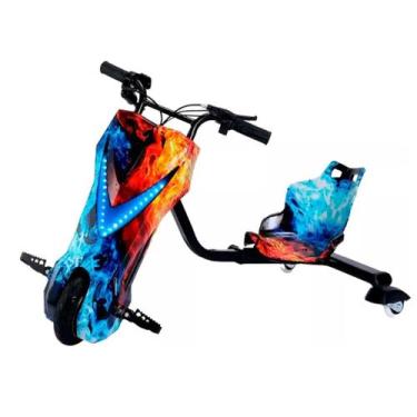 Imagem de Triciclo eletrico drift infantil importway 250w azul com 3 velocidades