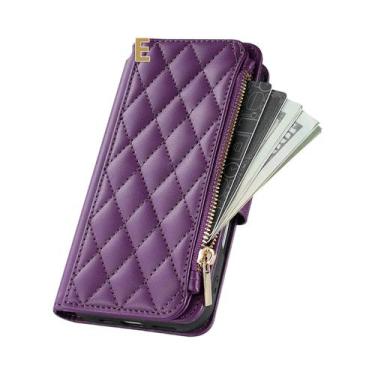 Imagem de Capa Carteira De Couro Pequena Para Samsung Galaxy A07 A15 A16 A17 A34