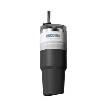 Imagem de Garrafa Térmica Grande De Aço Inoxidável 600ML Com Canudo Para Bebidas