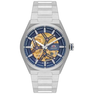 Imagem de Relógio Orient Masculino Ref: Nh7ss006 D1sx Automático Esqueleto Prateado