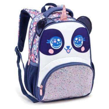 Imagem de Mochila Infantil Feminina 13" PANDA UNICORNIO - Seanite
