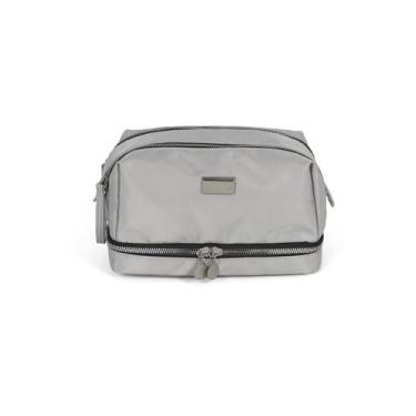 Imagem de Necessaire Feminina Com Dois Compartimentos Gash, Cinza, Único