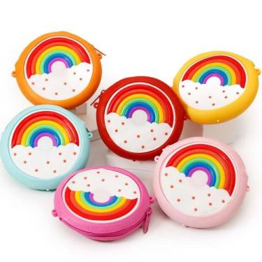 Imagem de Bolsa Infantil Porta Moedas Siliconada C/Alça GDR0991 - Daiso, Vermelh