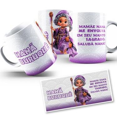 Imagem de Caneca Nanã Mirim Coleção Orixás Umbanda Candomblé 325ml - Flash