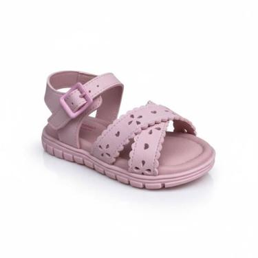 Imagem de Sandália Infantil Ortopasso Anatômica Menina, Rosa, 22