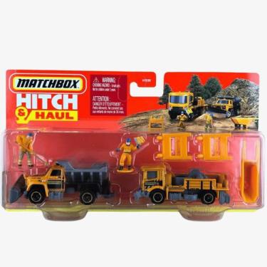 Imagem de Caminhão Faz Faixa Rodoviária e Arador Matchbox Hitch & Haul - Mattel