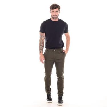 Imagem de Calça Masculina Alfaiaria Social Moda Casual Sport Fino - Black Jeans,