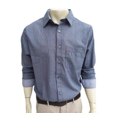 Imagem de Camisa Socia, tamanho normal e Plus Size, 3084, com bolso, 100% algodã