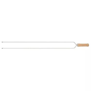 Imagem de Espeto Duplo cromado para Churrasco 85cm -MOR