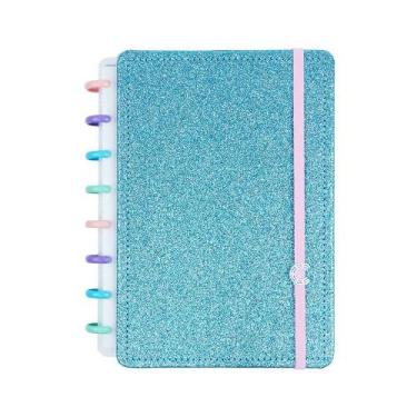Imagem de Caderno Inteligente CI Lets Glitter Ocean Blue Azul Rosa A5