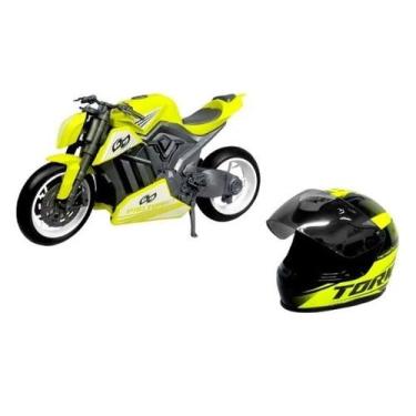 Imagem de Moto Protork Pro Rider com Capacete 603 - USUAL BRINQUEDOS