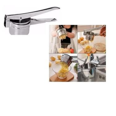 Imagem de Espremedor Amassador Batatas Inox - Casa Tem