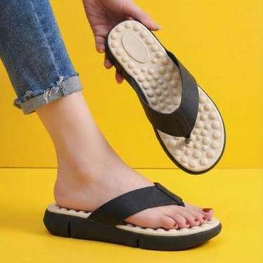 Imagem de Tamanco Feminino Original Confortavel Massageador - Deidara, Preto, 37