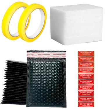 Imagem de Kit de envio abobwey com protetores de cartas 9 x 11,5 cm e envelopes
